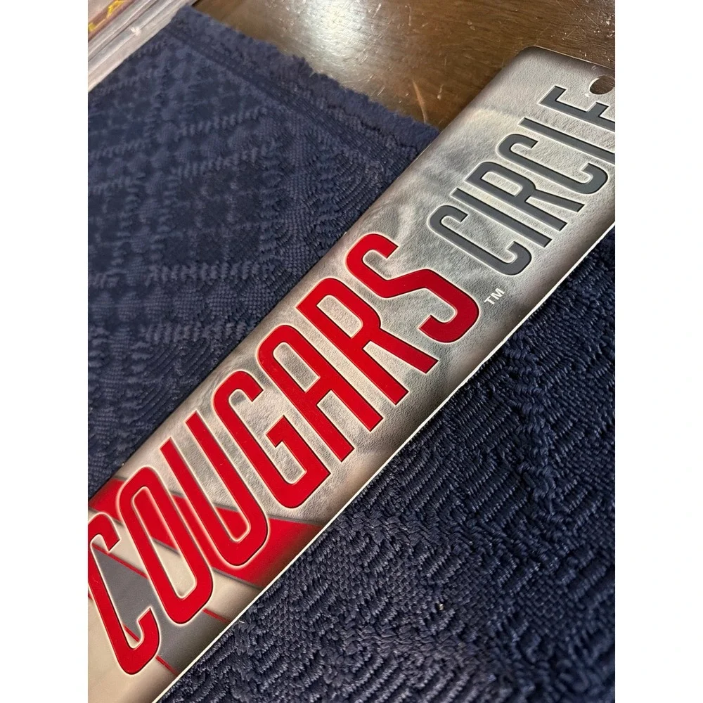 Washington State WSU Cougars Circle Metal Street Sign Rico HSN490101 Wazzu NCAA